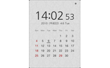 iPad専用アプリ「LCD Clock HD」の画像