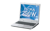 　日立製作所は、企業向けPC「FLORAシリーズ」の新ラインアップとして、コストパフォーマンスを高めたA4エントリーノート「FLORA 250W（NX1）」4モデルを11月14日に発売した。の画像