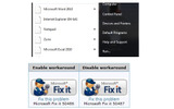 Fix itを実行することで、ショートカット機能を一時的に無効にできるの画像
