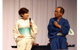 社長の古賀和則氏と足湯につかりながらトークの画像