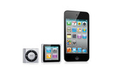 新型iPodのラインアップ(iPod shuffle、iPod nano、iPod touch)の画像
