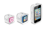新型iPodのラインアップ(iPod shuffle、iPod nano、iPod touch)の画像