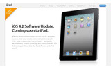 米Apple、11月提供予定のiPad対応版「iOS 4.2」のページを早くも公開