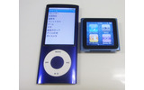 iPod nano、前世代(左)との大きさ比較の画像