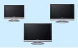 LCD-H26MX60（左）、LCD-H37MX60（中）、LCD-H32MX60（右）の画像