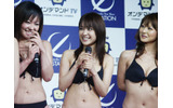 若菜ひかる（左）、みひろ（中央）、小沢菜穂（右）など、現役タレントも発表会に駆けつけたの画像