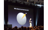 　アップルコンピュータは、2006年8月7日（現地時間）、米国サンフランシスコで開催中のアップル世界開発者会議 基調講演にて、Mac用の新オペレーティングシステム「Mac OS X 10.5（開発名：Leopardレパード）」を初公開した。の画像