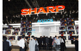 シャープは、液晶テレビ「AQUOS」中心のブース作りの画像