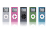 iPod nanoに「ICEWEAR nano 2G」を装着した様子の画像