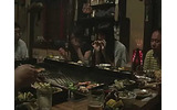 名物の大囲炉裏で夕食。冬はそのまま雪見酒にの画像