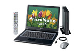 地上デジタルチューナーユニットを同梱したPriusNote typeK（N39K5T）の画像
