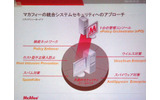 　マカフィーは25日、都内において同社のセキュリティリスクマネジメントに関する戦略の説明と新製品を発表した。の画像