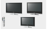 VIERA LX75シリーズ。TH-32LX75S（左上）、TH-26LX75S（右上）、TH-32LX75（下）の画像