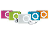 iPod shuffleが5色展開にの画像