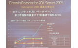 データベース製品におけるセキュリティホールの数の画像
