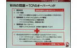 TCPの本質的な問題は、パケットというデータを細かくきざんで送信するという点とオーバーヘッドが発生しやすいプロトコル構造だの画像