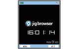 jig.jpは14日、携帯電話向けフルブラウザ「jigブラウザ」の機能拡張プラグインとして「jig電波時計」jigletの提供を開始した。の画像