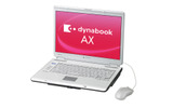 　東芝は14日、ノートPC「dynabook AX」シリーズの新モデルとして「AX/57A」を発表した。発売は3月16日。価格はオープンで、予想実売価格は160,000円前後。の画像