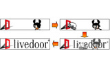 25日までの期間限定で、livedoorロゴのアニメーションまで両作品がジャックの画像