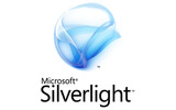 Silverlightのロゴ。キャッチフレーズは「light up the WEB」の画像