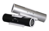 どこでもiPod pipe sound speaker 音波 IPD-PSS(上からシルバー、ブラック)の画像