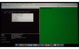 Mac OS上のブラウザでのSilverlight開発のデモ画面。左側フレームにコードを記述すると、それがダイナミックに右側フレームのSilverlightアプリケーションの動作に反映されるの画像