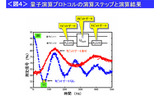 量子演算プロトコルの演算ステップと演算結果の画像