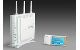 　日本電気（NEC）は23日、IEEE802.11nドラフト2.0対応の無線LANルータ「AtermWR8400N」を発表。ルータ単体の「PA-WR8400N」、PCカードタイプ子機「PA-WL300NC」と、ルータおよび子機をセットにした「PA-WR8400N/NC」が用意され、本日、販売活動を開始したという。の画像