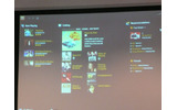 Adobe Media Playerの操作画面。再生中のコンテンツ一覧や、カタログとして管理されているコンテンツの一覧のほか、右側のRecommendationには、RSSで配信されるお勧め動画一覧が表示されるの画像