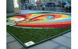 GWはバラの花びらで作った絵画に囲まれて光体験−新宿タカシマヤでインフィオラータ開催の画像