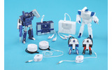 TRANSFORMERS MUSIC LABEL（上がSOUNDWAVE playing audio player、下がFRENZY＆RUMBLE playing earphone）の画像