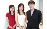 MCの沢田康彦、松岡洋子とのスリーショットの画像