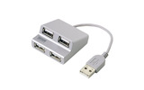 シルバーの「USB-HUB233SV」の画像