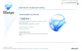 Silverlight のインストールページの画像