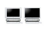 VALUESTAR Wシリーズ（左：22V型ワイド液晶モデル、右：19V型ワイド液晶モデル）の画像
