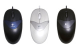 Optical Mouse USB(左からブラック&ブルー/ホワイト/ブラック)の画像
