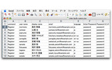 ユーザーを大量登録するためのエクセル(CSV)ファイルの画像
