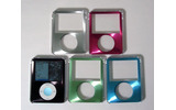 Crystal Case for 3rd iPod nano(左上から時計回りにシルバー/ピンク/ブルー/グリーン/ブラック、iPod nanoは付属しない)の画像