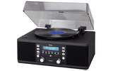 　ティアックは30日、レコードをCDに手軽にダビングできるターンテーブル付きCDレコーダー「LP-R400」を発表。11月下旬に発売する。価格はオープンで、予想実売価格は69,800円。の画像