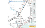 横浜周辺の路線図の画像