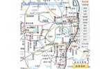 都心部の詳細路線図の画像