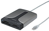 　イメーションは、USB2.0対応のマルチメモリカードリーダーライター「FlashGO! カードリーダー・ライター」4機種を7月22日に発売する。特徴は、いずれも携帯用メモリカードを直接挿入できることだ。価格はいずれもオープン。の画像