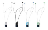 radStrap for iPod nano 3rd Generation（左からシルバー/ブラック/シアンブルー/グリーン、iPod nanoは別売）の画像