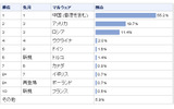 Webウイルスホスティングサイトトップ10(国別)の画像