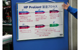 HP ProLiantの製造プロセス。組み立てから各種テスト、インストール、梱包・出荷まで、すべて昭島工場の2Fで行われる。の画像