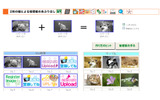 自分の作成した画像や写真で「秘密絵」のもととなる画像を選択の画像