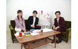 MCの沢田康彦、松岡洋子とのスリーショットの画像