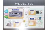 既存の統合ONUも含めた富士通のFTTxソリューションの画像