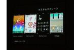 さまざまなパターンの画面表示が可能の画像