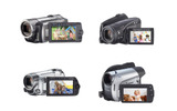 左上から、「HF10」「HV30」「FS10」「DC300」の画像